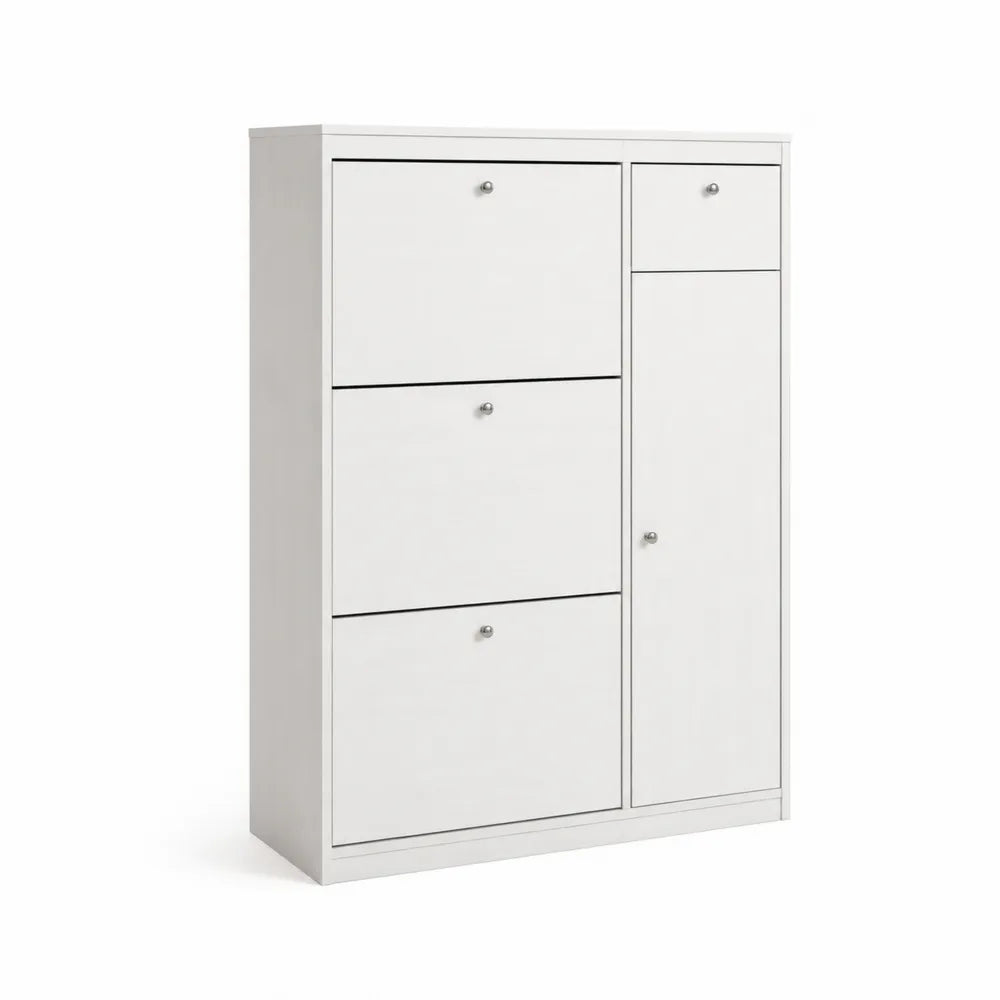 Komoda z MDF, 100x120x35 cm, Biała